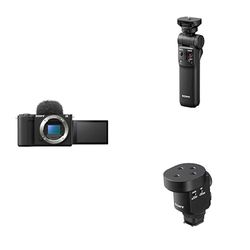 Sony ZV-E10 II | Vlog Camera APS-C con Obiettivo Intercambiabile + GP-VPT2BT - Shooting Grip Bluetooth + ECM-M1 - Microfono Shotgun Sony