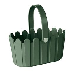 Poetic m5071400 rustico Cestino Fiore, Lorbeergruen