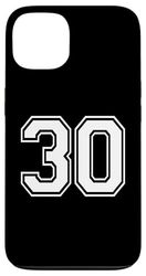 Uniforme d'équipe sportive numéro 30 numéro 30 Coque pour iPhone 13