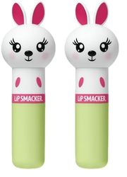 Lip Smacker Lippy Pals Bunny, Lucidalabbra Aromatizzato per Bambini Ispirato agli Animali, Sicuro da Usare e Senza Colore, Gusto Hoppy Carrot Cake (Confezione da 2)