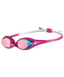 arena Spider Junior Mirror Óculos de natação para crianças, óculos de natação com lentes de espelho anti-embaciamento, proteção UV, ponte nasal automática, juntas de silicone hipoalergénicos