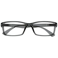 OPULIZE Pep Occhiali da Lettura, Grigio, +1,00 Diottrie Unisex