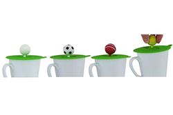 APOLLO Mugtopper Sports 4 asstd, Multi-Colour, 10.5x0.1x10.2