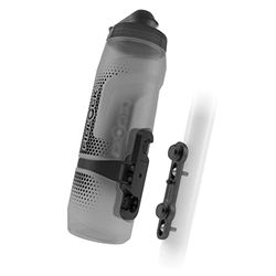Fidlock Twist Bottle 800 ml & Bike Base Set | Nuovo tappo a prova di perdite, autosigillante | Portabottiglie per bici senza viti e bottiglia attaccata | Rack magnetico senza gabbia | Fumo