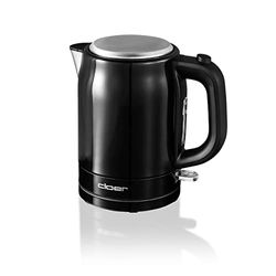 Cloer 4510 Hervidor de agua de acero inoxidable, 2200 vatios, Indicador de nivel de agua, Protección contra el sobrecalentamiento y la ebullición en seco, 1 litro, negro