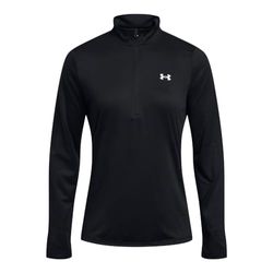 Under Armour Tech 1/2 dragkedja – solid, svart/vit, XL