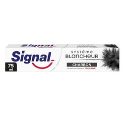 Signal Dentifrice blancheur Charbon Actif, Blancheur naturelle, Nettoie et Purifie, élimine les tâches 75ml