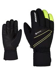 Ziener Gunar - Guanti da sci da uomo, impermeabili, traspiranti, caldi, Gore-Tex, colore nero, giallo, 7