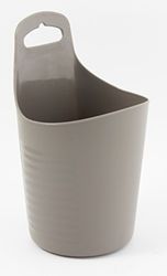 GELCO Design Cooper Panier de Rangement A Accrocher, Plastique, Taupe, 12 x 12 x 20 cm