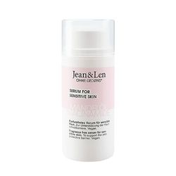 Jean & Len Fragrance Free Serum Almond Oil & Niacinamide, lämplig för känslig hud, hjälper till att lugna huden, ger huden skonsam näring, utan parabener och silikoner, vegan, 30 ml.