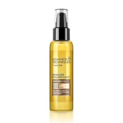 Avon Absolute Nourishment Argan and Coconut Treatment Oil 100ml, Smooth and Sleek Finish, Deep Hydration, Co-created by Dermatologists and Scientists, Cruelty Free