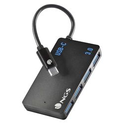 Hub USB-c - Appareil avec 4 Ports USB-A 3.0, Permet des connexions Rapides et polyvalentes, idéal pour Plusieurs appareils.