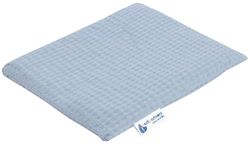 Medi Partners Almohada de hueso de cereza grande Cojín Térmico 500g Rectangular 20x25cm eco natural 100% Waffle Cotón terapia de calor + frío terapia de masaje (Azul Marino)