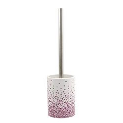 MSV Brosse WC avec Support Céramique Brest Rose Fuschia