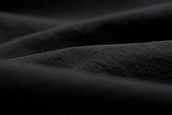 L1NK STUDIO Taie d'oreiller Unie, Coton, Noir, 50 x 95 cm