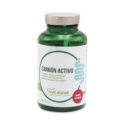 Naturlider - Carbón Activo Vegetal - Reduce los Gases que se Producen en las Digestiones Pesadas - 90 caps