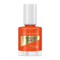 Max Factor Miracle Pure Nail Polish, Bold Jasper, Healing Crystal Collection, Plant-Based, Vegan Formula, High Shine, Very Quick Drying, Healthy-Looking Nails, 12ml