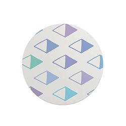 Questo Casa, Round Digital Printed Mouse Pad, Non-Slip Base, for Office and Home, Diameter:22cm