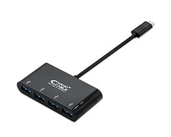 Adaptador - USB-c a 4 Puertos USB 3.0, Tipo USB-c, 10 cm de Longitud, Ideal para Carga y Transferencia de Datos, Materiales duraderos.*