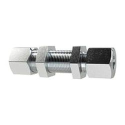 Unión recta de rosca, diámetro exterior del tubo de 8 mm, PN máx. 630 bar, SW1 19, SW2 22, SW3 22, acero galvanizado.