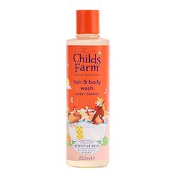 Childs Farm Kids Hair & Body Wash, Sweet Orange | Tear-free, Gently Cleanses | Suitable for Dry, Sensitive Skin, 250ml
