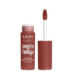 NYX Professional Makeup Rouge à Lèvres Crème Mat Smooth Whip, Couleur Vive, Texture Crème Fouettée, Formule Vegan, Teinte : Latte Foam (03)