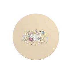 Questo Casa, Round Digital Printed Mouse Pad, Non-Slip Base, for Office and Home, Diameter:22cm