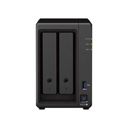 Synology DS723+ 12TB 2 Bay Desktop NAS Solution, installed with 2 x 6TB Seagate Ironwolf Drives