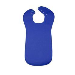 Care Designs Tabard Style Clothes Protector/Adult Bib, Clothes Protector, Waterproof, Absorbent and Comfortable, Easy to Put on and Take Off, Medium, Blue