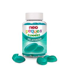 Neo Peques - Melatonin Gommes pour Enfants à Partir de 3 Ans - 30 Sachets (1 Mois) - Ingrédients 100% Naturels - La Gomme Contient de la Mélatonine pour Améliorer le Sommeil - Goût de Mûre