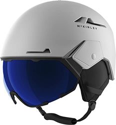 McKINLEY Photochromic Casque de Ski pour Hommes, Blanc Gris, M