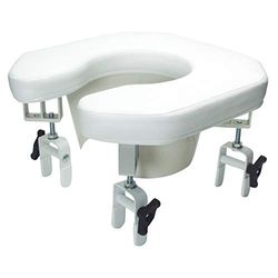 Lumex Padded & Raised Toilet Seat with Multi-Position Adjustability, 6497A