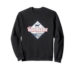 Omaha Recuerdo vintage ciudad Nebraska Estados Unidos USA Sudadera