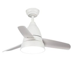 M Ledme - Silence Led-plafondventilator, 54 W, wit, afstandsbediening, motor DC 30 W, 24 W, 6 snelheden, stil, 3 vleugels, 91 cm, zomer-winterfunctie, timer