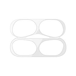 StyleDesign Autocollant Anti-poussière Compatible avec Apple AirPods Pro - en métal argenté