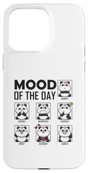 Panda Umore del Giorno Divertente Giorno Della Settimana Emozione Kawaii Carino Custodia per iPhone 15 Pro Max