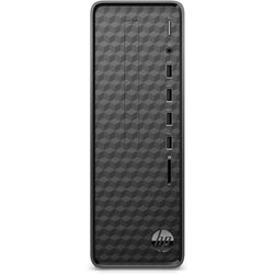 HP S01-aF2000sl Slim Desktop, Intel Celeron J4025, 4GB Ram DDR4-2400 MHz, 128GB SSD NVMe PCIe, Scheda Grafica Intel UHD 600 Integrata, PSU CA Smart da 65W, 6 USB-A, Windows 11 Home, Nero