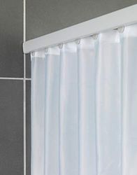 WENKO RaÝl Para Cortina de ducha 125-210cm, Blanco