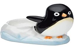 Puckator Coquetier en Ceramique-Pingouin Portauova stoviglie, Multicolore, único