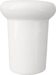 ARMONIE D’EPOCA Porta spazzolini in ceramica con supporto in ferro forgiato (Ceramica liscia, Bordo bianco)
