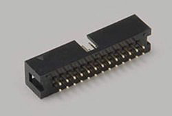 BKL Electronic 2604014 Barrette à broches sans levier d'éjection 2,54 mm Nombre total de pôles : 14