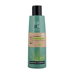 GRNNuances de Nature GRN[Green] Shampooing Cosmétiques Bio Hydratation - Chanvre Biologique - pour Cheveux Secs et Cassants - Végétalien - 250 Ml