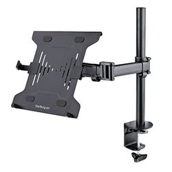 StarTech.com Laptop Bureausteun, Monitor en Laptop Beugel, Schermen tot 34in (8kg) & Laptops (4.5kg), Gearticuleerde VESA Laptopsteun, Bureauklem/Doorvoertule (A-LAPTOP-DESK-MOUNT)