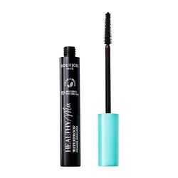 Bourjois Healthy Mix Clean Mascara Waterproof, 001 Black, Formula Avvolgente e Volumizzante,Vegan, A lunga durata, Con Burro di Karité e Olio di Jojoba.Testato Oftalmologicamente 10 ml