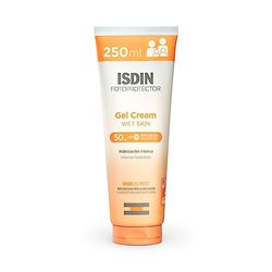 ISDIN Fotoprotector Gel Cream SPF 50, 250 ml Crema Solar Corporal refrescante e hidratante, el ambalaje puede variar