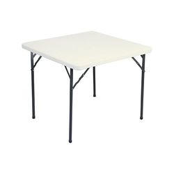 Garcia de Pou Square Tafelopklapbaar, 86 x 86 x 74 cm, Polyethyleen, wit, One Size