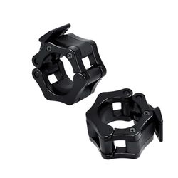 Klemmen voor olympische lange halterstang 50 mm 2 stuks halsbanden met snelsluiting sluitclips Olympische stang gewichtheffen