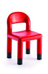 Tagar Lot de 4 chaises pour Enfant en polypropylène Rouge 45 x 32 x 32 cm