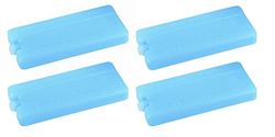 APS Jeu de 4 Batteries de Refroidissement pour glacière, Sac Isotherme, etc., en polyéthylène Bleu, 16 x 7,5 cm chacune.