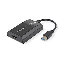StarTech.com Adaptador Gráfico Externo Multi Monitor USB 3.0 a HDMI HD Certificado DisplayLink para Mac y PC - Tarjeta Gráfica Externa